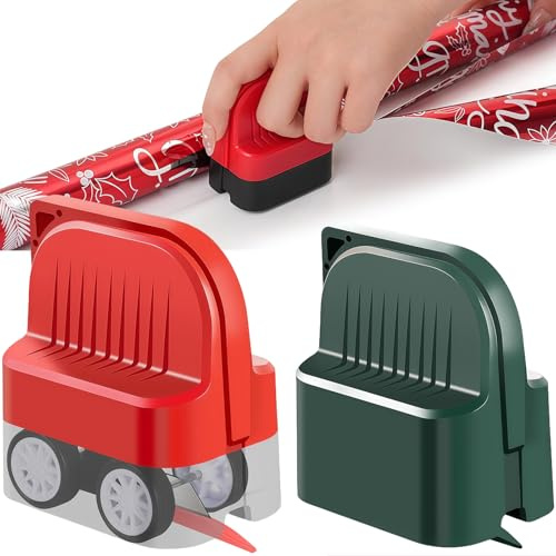 Yamobi Set di 2 forbici per carta regalo natalizia, per confezioni regalo, compleanno, festività, materiali di imballaggio