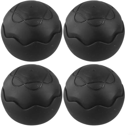 4 patas de silla de camping para almohadillas esféricas antideslizantes para patas de silla, ajustables para patas de 13 mm y 16 mm (negro)