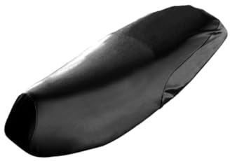 Cabilock Cubierta Asiento Moto Cuero Funda Ergonómica con Diseño Antideslizante Ajustable para Motocicletas y Bicicletas Eléctricas Negro