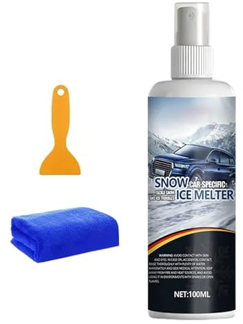 Palaufr Spray Dégivrant pour Pare-Brise | 100 ML Dégivrant pour Vitre De Véhicule | pour Camions, Camping-Cars, SUV, Berlines, Conducteurs, Voyageurs par Temps Froid Quotidien