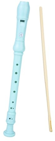 Karlak Sopran Recorder Instrument med Elegant Ljudkvalitet G Fingering för Nybörjare Proffs ABS Resin Blue 12,8 Tum (Blå)