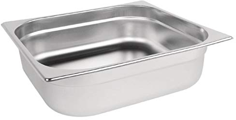 Vogue 12914 - Recipiente para alimentos (2/3, acero inoxidable, 8,7 ltr/100 mm)