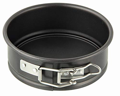 Zenker 7680 teglia apribile 12,5 cm X 4,5 cm SPECIAL - MINI, piccola teglia con fondo piatto in lamiera d'acciaio, tortiera rotonda con rivestimento antiaderente (colore nero), quantità: 1 pezzo