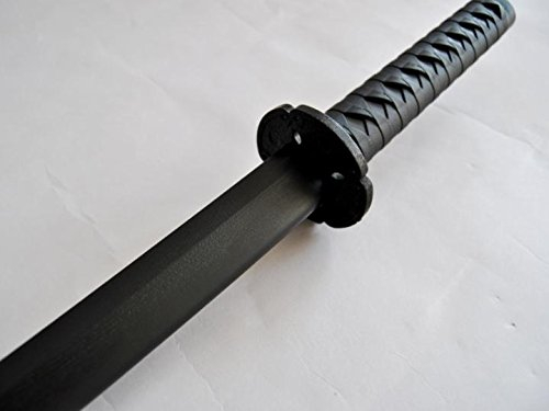 BAY® Bokken-Katana schwarz aus TPR- Kunststoff 100 cm Plastikschwert Budo Kampfsport Schwert