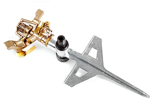 Cellfast LUX 52-160 Pulsationssprenger Impulsregner Sektorenregner Rasensprenger 530m² von 20 bis 360 Grad (9 Stück)