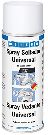 WEICON Spray Sellador Universal | 400 ml | Sellado impermeable para uso interior y exterior | Negro