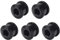 5 Pezzi Bulloni per Guarnitura per Bici, 7075 Lega di Alluminio Bulloni a Manovella Dadi a Corona Singola, Guarnitura Singoli Bulloni per Bici da Strada Mountain Bike BMX MTB Fixie (Nero)