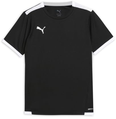 PUMA Unisex Kinder Teamliga Jersey Jr Shirt, Puma Black-puma White, 176 EU