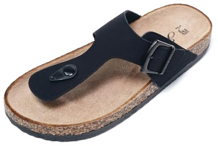 JOMIX Sandales Femme Mules Femmes été Tongs Femme Claquette Femmes Confortables pour Maison Piscine Plage (Noir, 39)