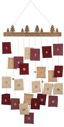 Rayher Hängande adventskalender, blandade färger, 44 x 95 cm, kuvert 1 uppsättning, 46656999, flerfärg, normal