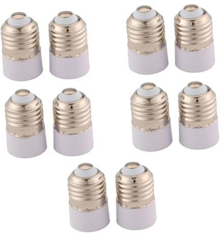 Colcolo 10x E27 auf E14 Fassung Adapter Lampenadapter Hitzebeständig, praktisch, langlebig Glühbirnenfassung Lampenfassung