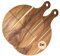 Platos de pizza de 33 cm de madera (juego de 2, 3 y 4 unidades) – Platos de mesa para pizza con asa, tabla para pizza grande, tabla para pizza redonda, tabla de madera, platos para servir, tabla para