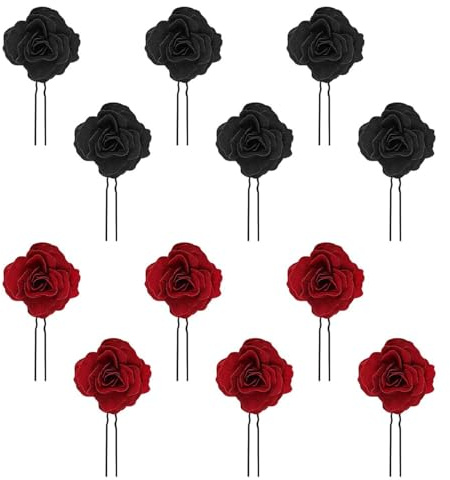 12 Pezzi Di Capelli A Forma Di U Rosa, Accessori Per Capelli Classici E Alla Moda Ed Elei Per I Capelli Lunghi E Accessori Per Acconciatura Fissa Per Le Damigelle Di Capodanno.