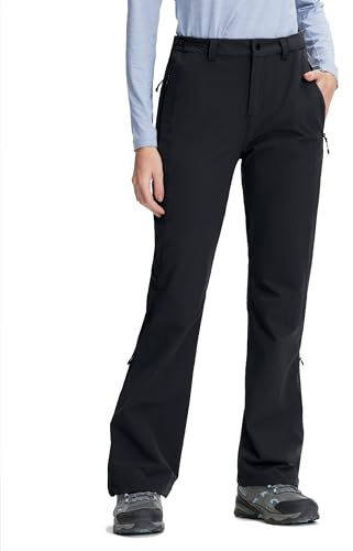 Pioneer Camp Wanderhose Damen 3-in-1: Funktionshose mit Reißverschluss-Convertible, Wasserdicht & Atmungsaktiv | Schnelltrocknend | 4-Wege-Stretch für Trekking, Radfahren(Black;M)