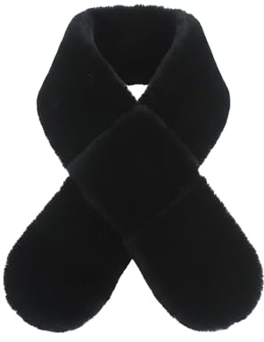 Xgvzs 1 st barnhalsduk för barn varm vinter damhalsduk runt loophole halsdukar för småbarn, barn, flickor på vintern, Svart, 75*10cm