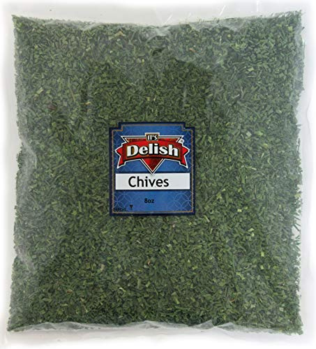 Dried Chives All Natural by Its Delish, 8 Oz (Half Pound) Bag