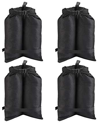 ValueHall Sacs De Sable Pieds de tonnelle Double Couture Poids pour tonnelle 4pcs Sacs de lestage de Fixation pour Tente Parasol Pavillon Jardin V7059E