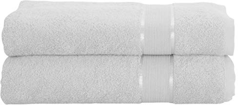 Mixibaby 2er Set Gästetuch Handtuch Duschtuch Badetuch Saunatuch Frottee Baumwolle 500gsm, Größe:Gästetuch 30x50cm, Farbe:Weiss