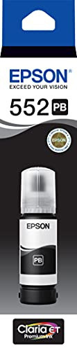 Epson T552 - EcoTank - Photo Black Ink Bottle for EcoTank ET-8500 and ET-8550, Single Pack, C13T06W192