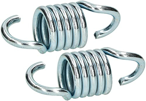 KOTARBAU® Uppsättning av 2 svängfjäder för gunga, hängstol, hängmatta, 7 mm, 6 svängar, galvaniserad