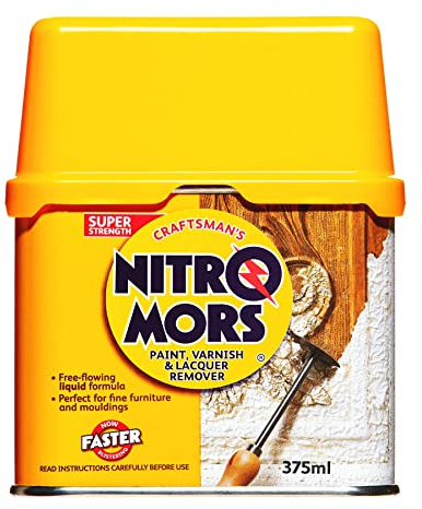 Nitromors Craftsman Paint Stripper 375ml| Varnish Stripper and Remover |Paint Stripper for Fine, Carvings and Mouldings |NCM375