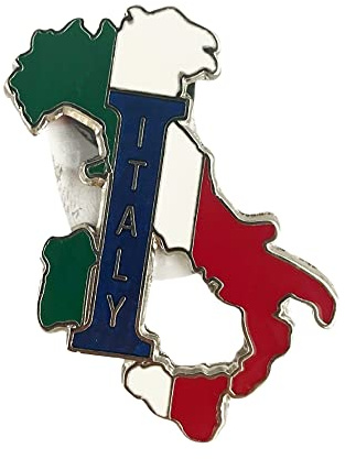 Calamita Turistica per Lavagna Magnetica, Frigorifero e Oggetti Metallici. Magnete potente di produzione Italiana. Calamita Souvenir e Oggetto da Collezione (Italia Vintage Tricolore)