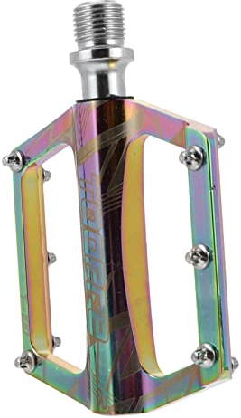 Kisangel 2st Fahrradpedal Fahrradplattformpedale Professionelle Fahrradtreter Rennradpedale Übungsradpedale MTB-Pedale Fahrrad Flache Pedale Mountainbike Zubehör Aluminiumlegierung