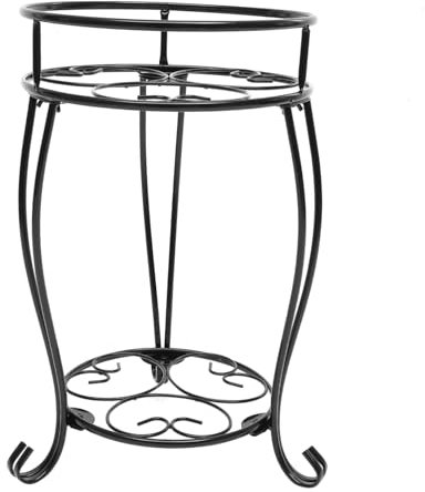 INOOMP Support De Plantes Forgé Pour Fleurs Étagère Décorative Extérieure Et Intérieure Pour Balcon Jardin Et Salon Style Rustique Et Élégant