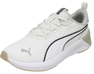 Puma SOFTRIDE Harli WNS HYBRID Skins, Weiblich Straßen-Laufschuh, WARM White-Desert DUST,