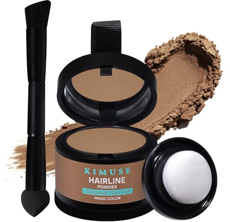 KIMUSE Hairline Powder, Polvere Copri-Radici per Attaccatura Capelli - Resistente a Sudore e Trasferimento