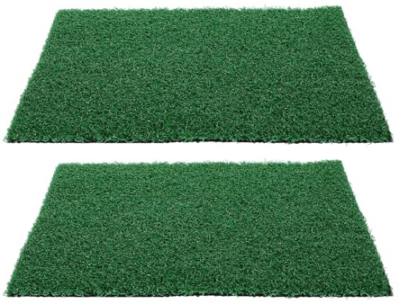Ciieeo Tappeto Artificiale per Acquari 20X25 CM Set 2 Pezzi Decorazione Paesaggistica Realistica per Tartarughe e Pesci Accessorio Interno per Terrari e Habitat Acquatici