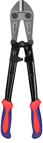 WORKPRO, W017004A, Bolzenschneider, Griff aus zwei Materialien mit weichem Gummigriff, 35,6 cm, Rot und Blau