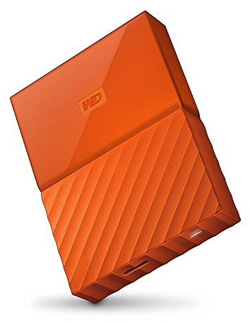 WD My Passport - Disco Duro Portátil de 4 TB y Software de Copia de Seguridad Automática, Naranja