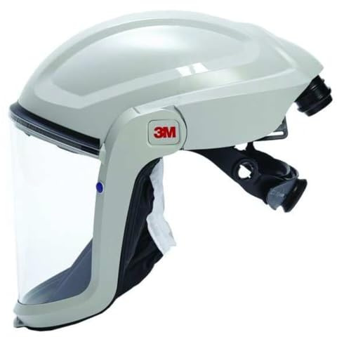 3M Versaflo Respiratory Faceshield Assembly M-206/37299(AAD), with Comfort Faceseal, Grey, Plastic, 1 EA/Case