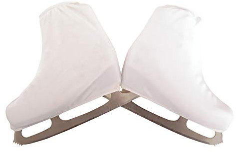 Veemoon Schlittschuhüberzug Aus Elastischer Schutz Für Schlittschuhe Kratzfeste Hülle Feuchtigkeitsabsorbierendes Futter Passend Für Hockey Und Eiskunstlauf-Schlittschuhe Weiß