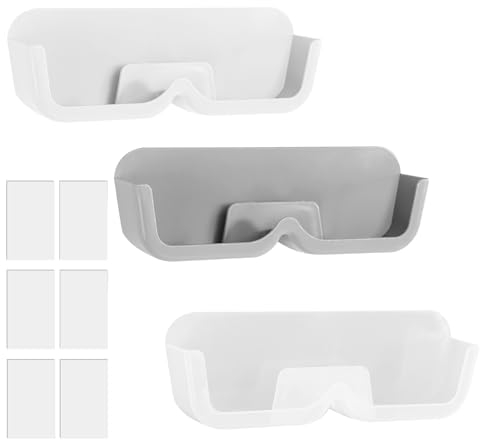 AOROPS Brillenablage, 3 Stück Brillenhalter Wand Brillenaufbewahrung 172 mm x 53 mm x 32 mm, Organizer Wandmontage zum Aufhängen der Brille Sonnenbrillen