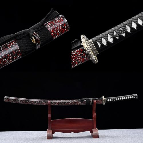 Espada samurái madera -103 cm,Katana de wengué natural con vaina,Bokken hecho a mano,para entrenamiento de lucha con espada Kendo,anime,cosplay,utilería Iaido,regalos cumpleaños de Navidad,colección