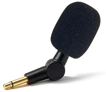 SEYUGOPTI 3.5mm Mini 2-Pole Omnidirectional Mic for Meeting Teacher's Lecture Live Broadcast, 180°Flexible Condenser Microphone Noise Cancelling Small Mic Plug and Play