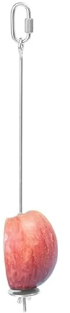 Bird Snack Skewer, Stainless Steel Fruit Holder Stick, Bird Feeder Holder for Cages, Cockatiels, Lovebirds, Finches, Small Animals