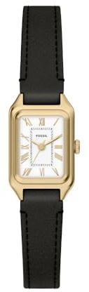 Fossil Raquel ES5470 - Orologio da donna in acciaio INOX, 18 mm, colore: oro