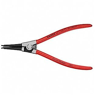 KNIPEX Tools - Circlip Pliers, External, Straight, 1 37/64-3 15/16 Shaft Dia. (4611A3SBA)