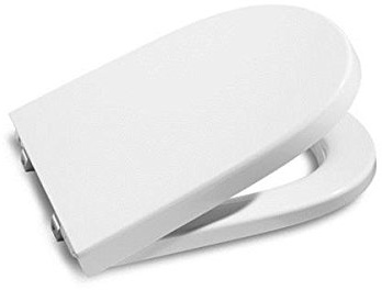 Roca A8012AB004 - Asiento y tapa inodoro compacto, colección Meridian, 41.5 x 36 cm, color blanco