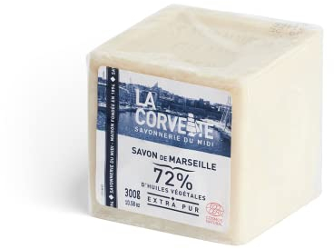 La Corvette Cubo Di Sapone Di Marsiglia Extra Puro Ecocert Pellicola, White, 300 Grammo