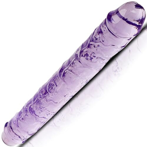 FOPS Dildo Doppio 30 cm Ø3,5 cm per Coppie Unisex - Gigante Doppia Penetrazione Anale Vaginal Sex Toys per Uomini Donne Gay BDSM Stimolazione Completa e Texture Realistiche D15-5