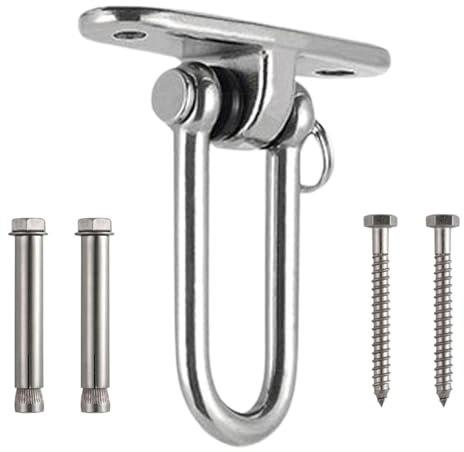 Raxove Ensemble de supports de balançoire, kit de suspension de chaise hamac portable, crochet de balançoire robuste, matériel de balançoire pour chaise hamac de yoga et sac de frappe