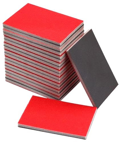 GTNCE 20 Esponjas de Lijado, Esponjas de Lijado Finas, Bloques de Lijado Suaves y Flexibles para Lijado en Seco y Húmedo, Papel de Lija 240-4000 para Madera, Pintura de Carrocería de Automóviles