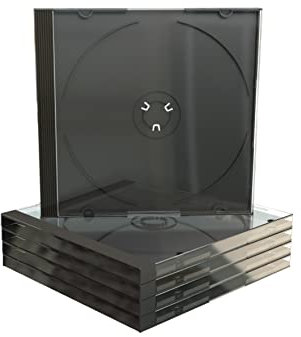 MediaRange CD Jewelcase Single Tray - Behälter CD-Aufbewahrung - Kapazität: 1 CD/DVD - Schwarz (Packung mit 100)