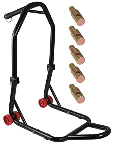 A bilanciere-Pro Moto Ruota Anteriore Supporto di montaggio Chock Moto Halteb uegel Nero