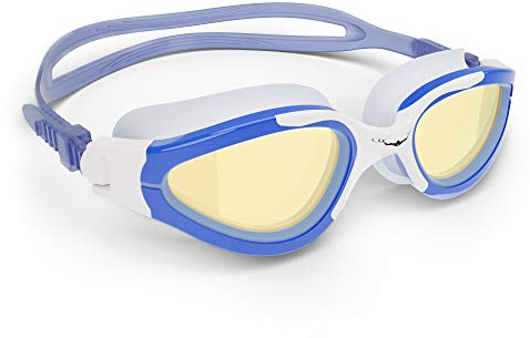 AqtivAqua PDX Gafas Natacion Polarizadas Hombre Gafas Piscina Niño Mujer Niña (Azul, Polarizadas)