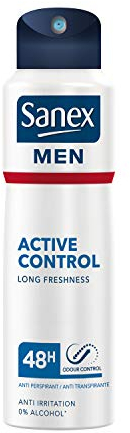 Sanex Men Active Control, Desodorante Spray 48h - 200 ml